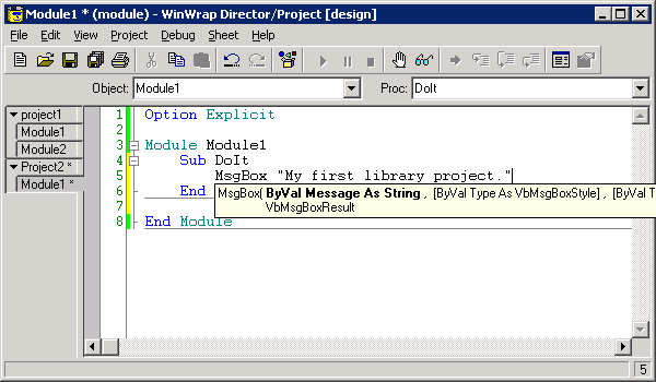 WinWrap® Basic Projects Features